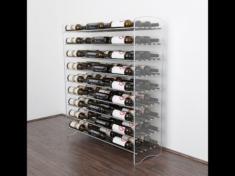 Evolution Wine Tower: Metal and Acrylic Wine Racking Storage