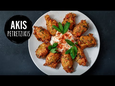 Greek Tomato Fritters - Tomatokeftedes | Akis Petretzikis