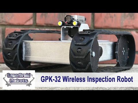 Crawl Space Inspection Demo - Wireless Inspection Robot GPK-32 by SuperDroid Robots
