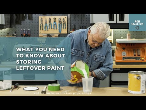 How To Store Leftover Paint So It Can Last Until You Need It