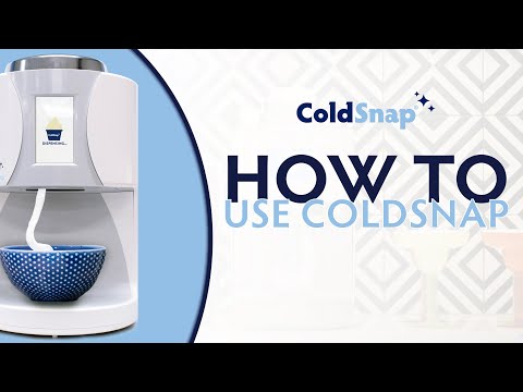 How to Use Our Ice Cream Machine | ColdSnap