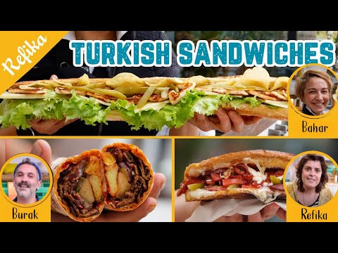 FAVORITE TURKISH SANDWICHES 🥪 Refika’s Ayvalık Toast, Bahar’s Spring Sandwich, Burak’s Döner Wrap!
