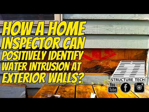 Home inspector training: how to find water problems at walls
