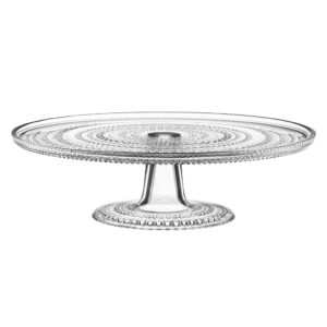 Kastehelmi Glass Cake Stand by Iittala