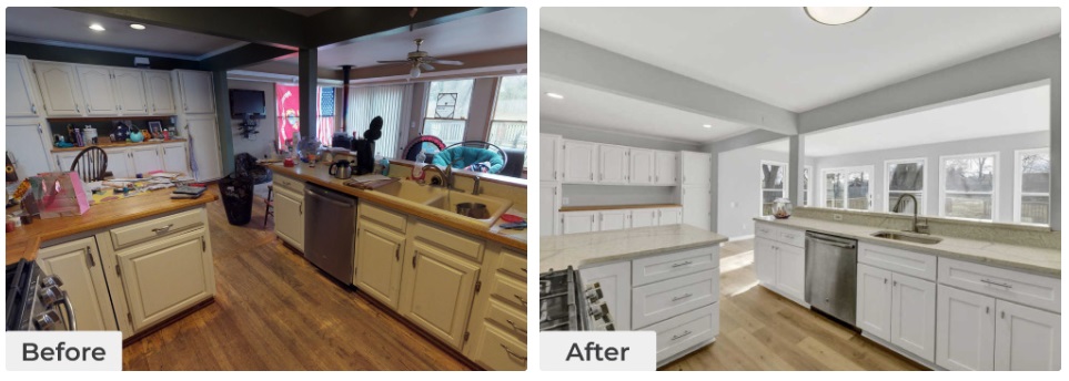 Curbio Before-After Kitchen Pre-Sale Renovation