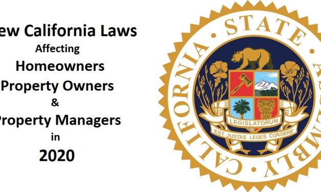 New California Laws that Affect Homeowners in 2020