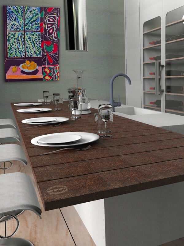 GoodHout Coconut Husk Wood Panel Bar and Kitchen Counter Top
