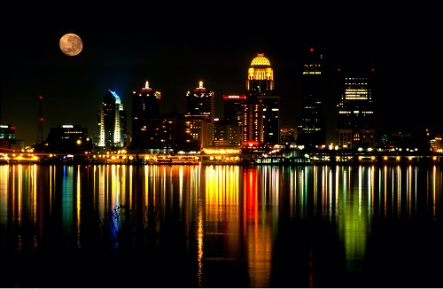 Lexington Kentucky Evening Cityscape