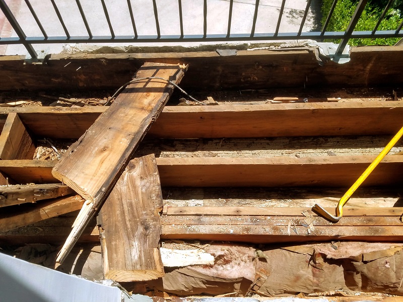 Balcony Deck Waterproofing Project Demolition