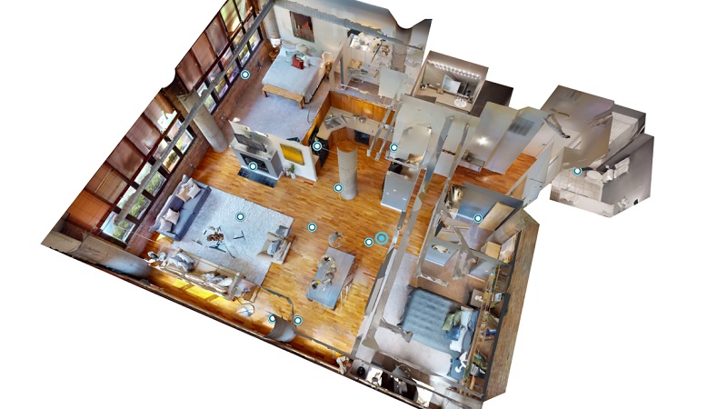 Matterport Dollhouse View of 3D House Model