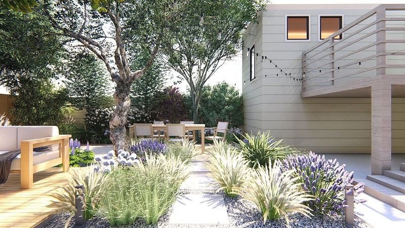 Yardzen San Francisco Backyard Digital Landscape Design