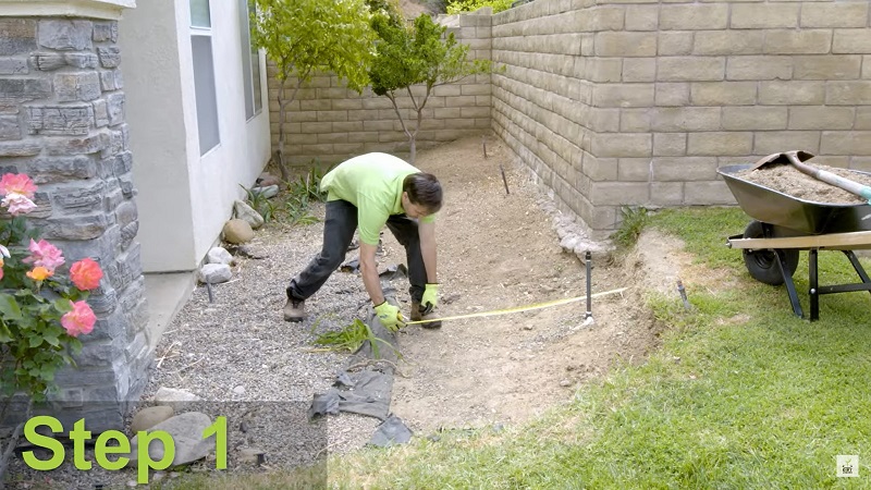 Step 1 Dirt Locker Erosion Control Installation: Measure the Area