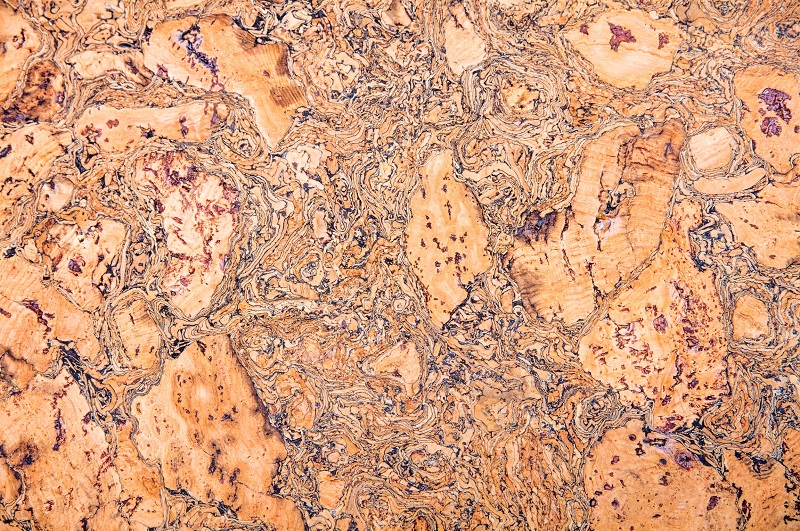 Closeup view of natural cork