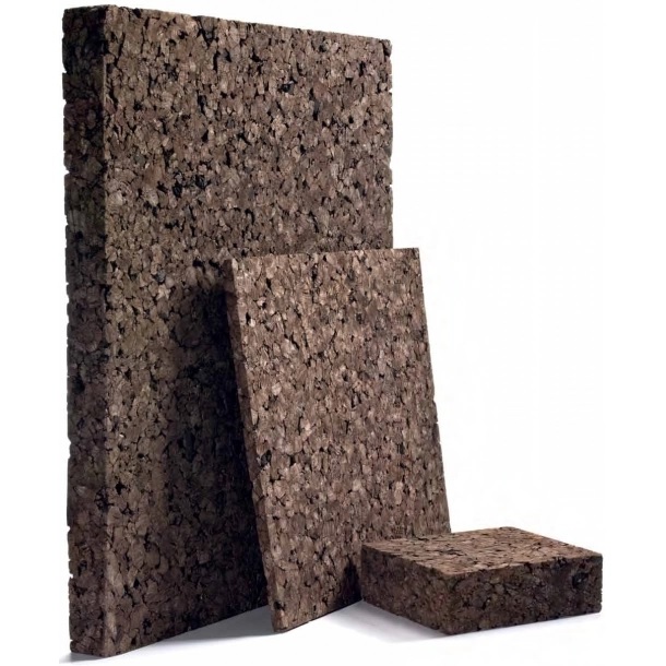 Examples of expanded cork board insulation