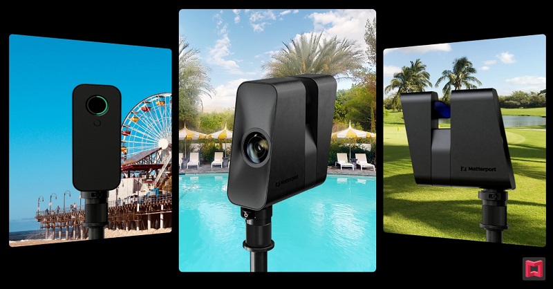 Matterport Pro3 3D Camera with outdoor spaces