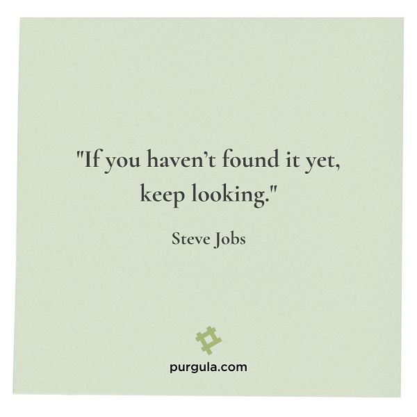 Steve Jobs design quote about keep looking