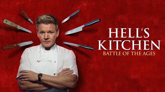 Hell's Kitchen Gordon Ramsay cooking competition show on Fox and Hulu