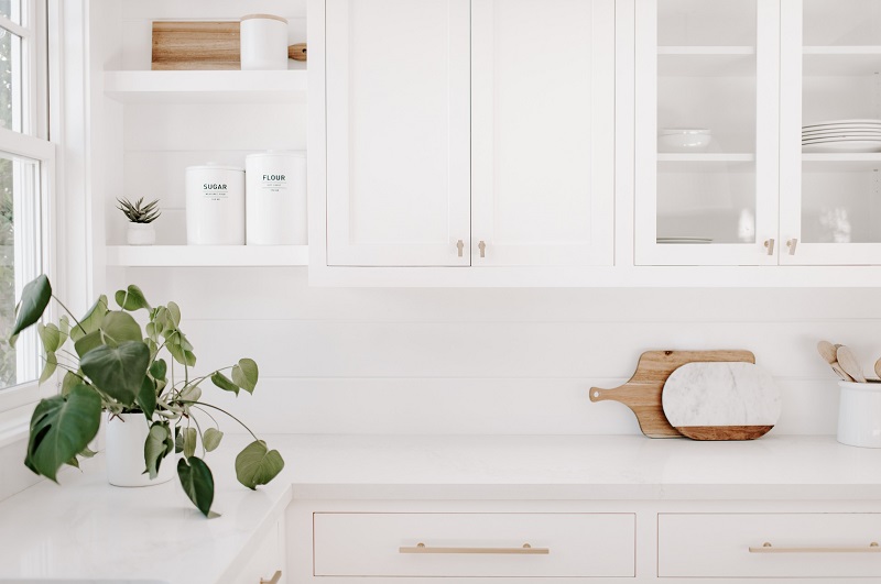 modern clean uncluttered minimalist kitchen