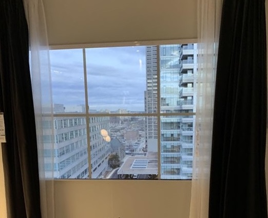 IKEA In-store fake backlit window with cityscape view