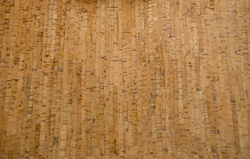 Cork flooring, close up view