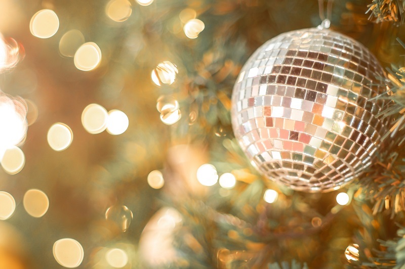 Disco ball Christmas ornament