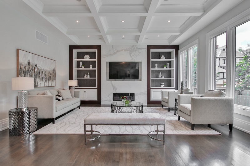 Luxury remodeled living room