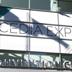 CEDIA Expo banner hanging in the Colorado Convention Center