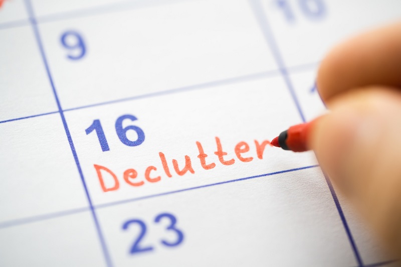 Decluttering to-do calendar item