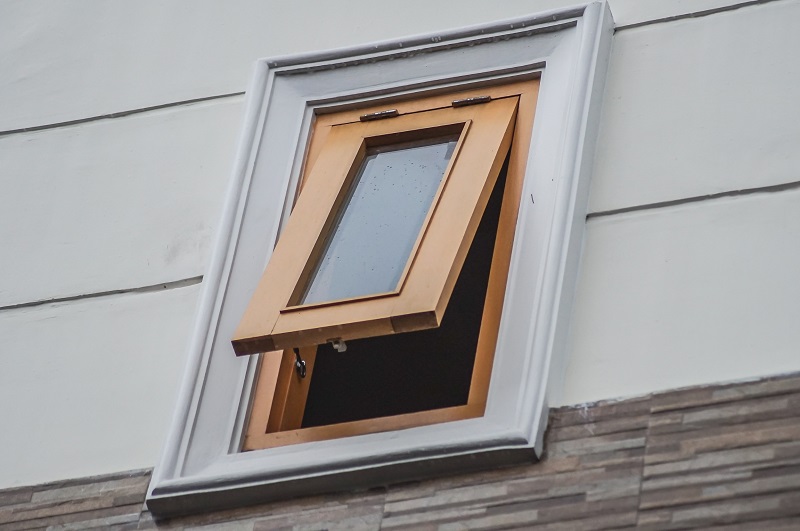 Open latch window of bathroom for better ventilation