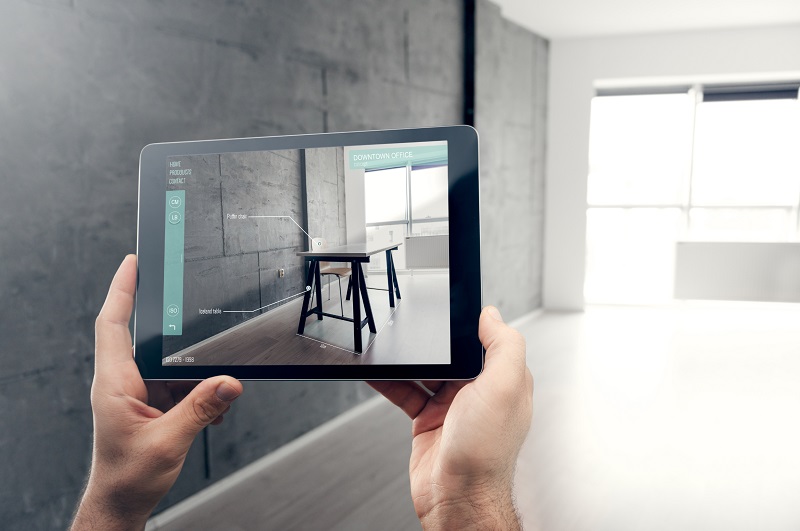 Augmented reality app for interior design: furniture selection and placement