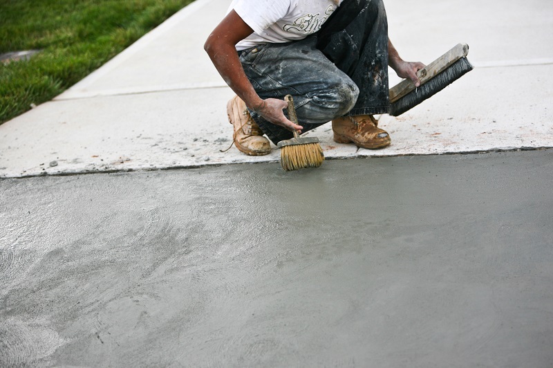 Paving part of a driveway