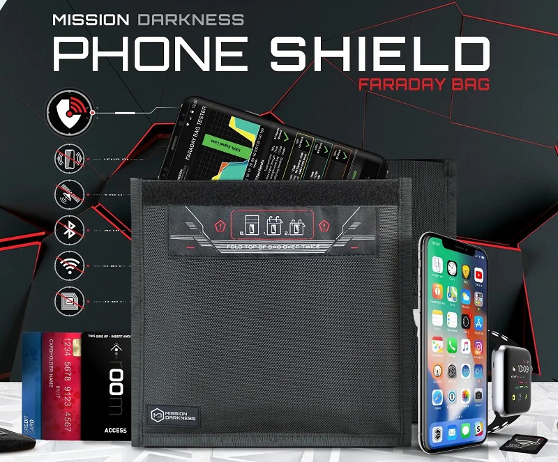 Mission Darkness Non-Window Faraday Bag for Phones by MOS Equipment