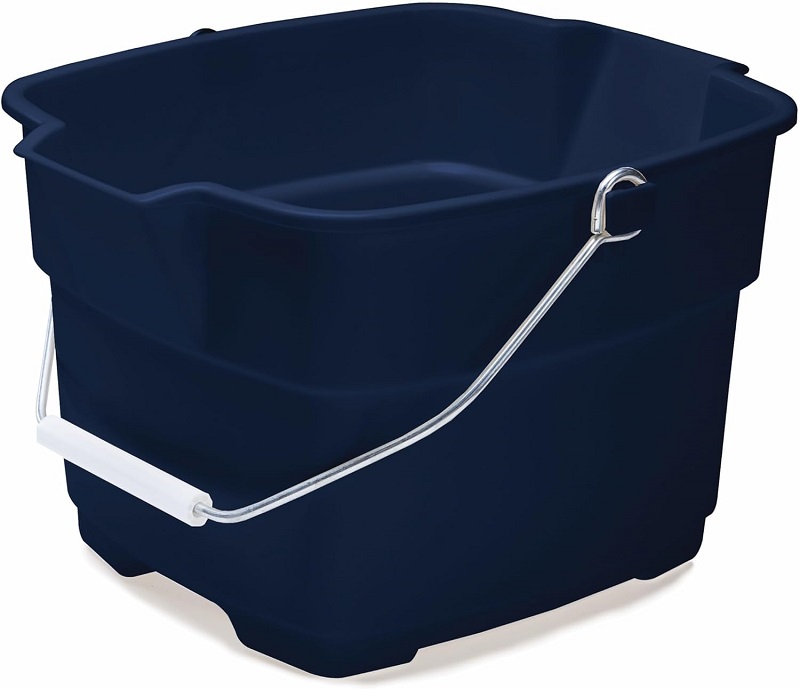 Rubbermade square blue bucket