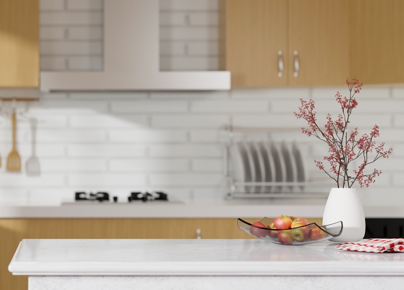 A clean staged kitchen