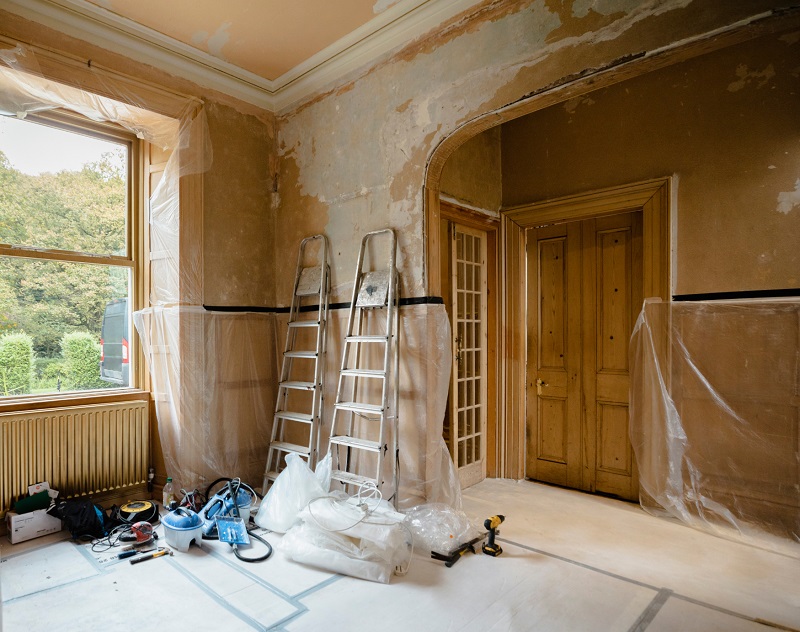 Vintage home undergoing a renovation