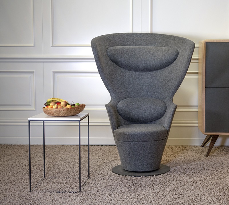Mikodam's Kona Acoustic Accent Chair in gray