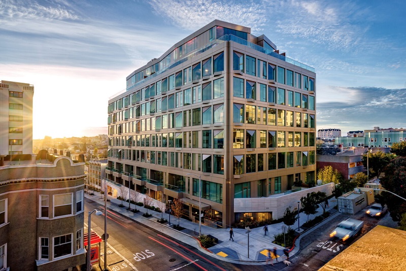 The Pacific 'after' photo, adaptive reuse condominiums in San Francisco by Handel Architects. Image courtesy of Handel Architects