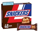Snickers Full Size Candy Bars, 48 count box