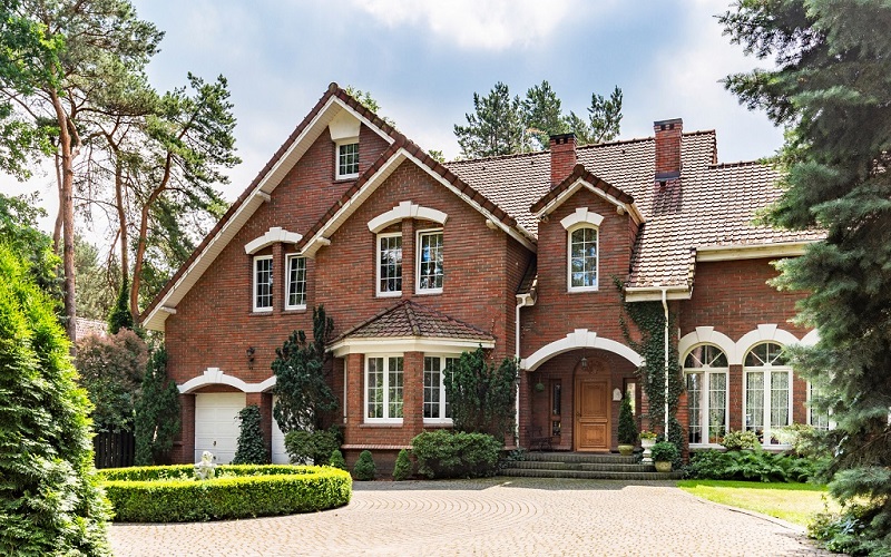 Classic old brick mansion