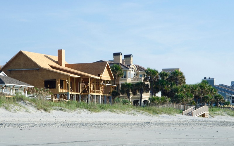 Beach house construction