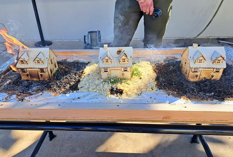 Close up view of the Matador's fire demo at FutureScape USA 2025 