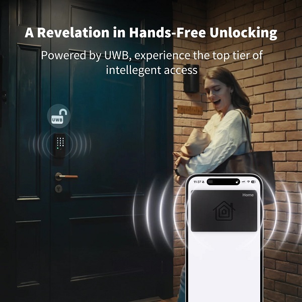 Aqara U4000 Smart Lock UWB hands-free access method