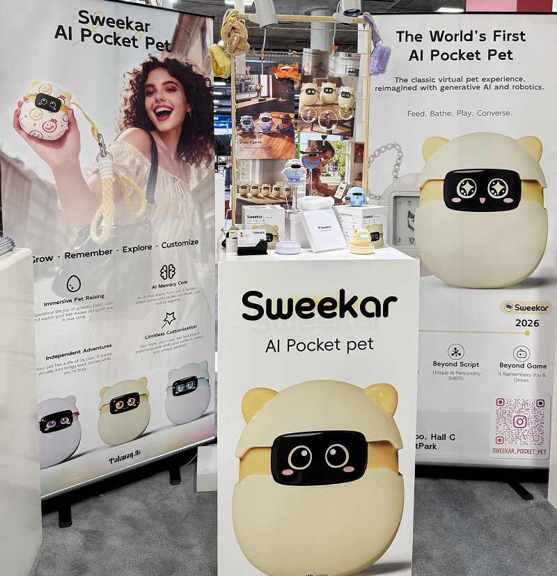 Sweekar's booth at CES 2026