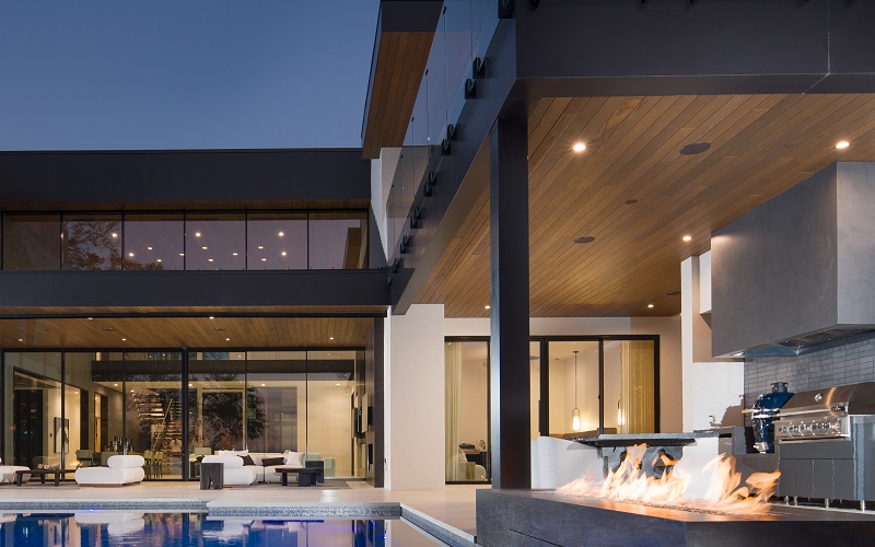 Thermory outdoor ceiling cladding in the 2026 New American Home