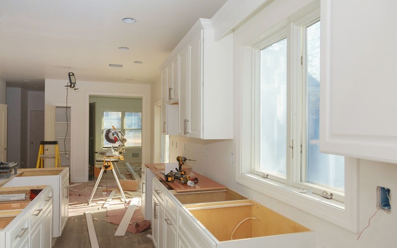 Kitchen remodel project in fixer upper home