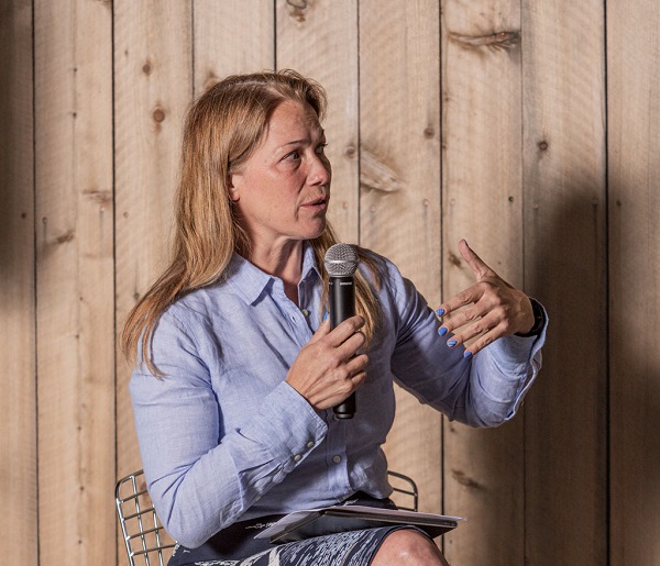 Jennifer Koster mentioning the power of parametric modeling in home construction. Photo by Rafael Najarian, Pasadena Real Estate Photography
