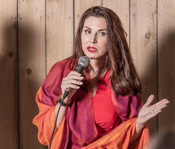 Lauri Morrison, panelist at the Redefining Luxury discussion at Lualdi Los Angeles show room. Photo by Rafael Najarian, Pasadena Real Estate Photography