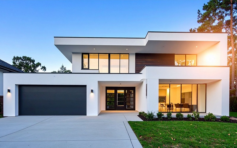 A modern forever home with a zero-threshold entrance and  bedroom suite on the ground floor