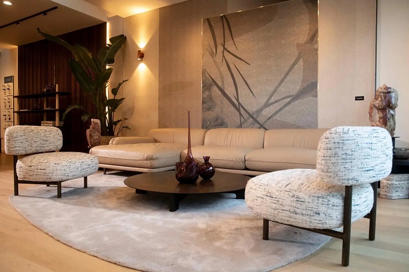 Interior view of the Ricca Design Los Angeles showroom