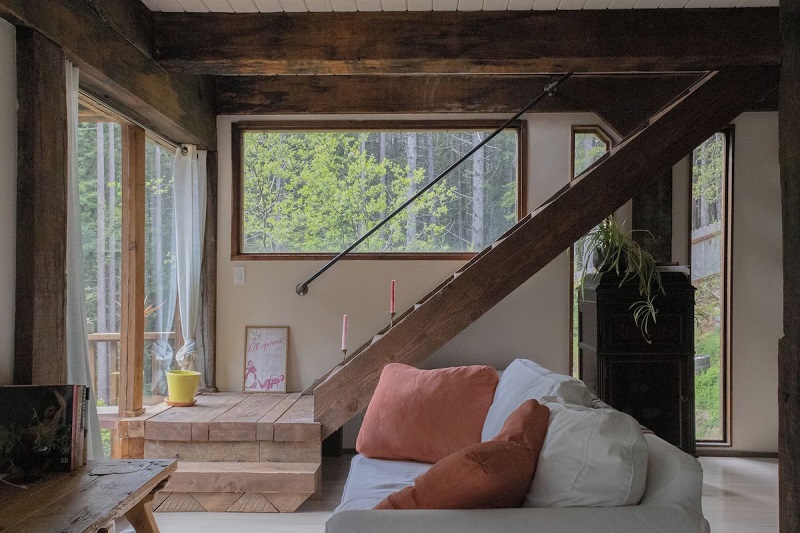 Cabin with elegant interior listed in Mendocino, California on Vrbo